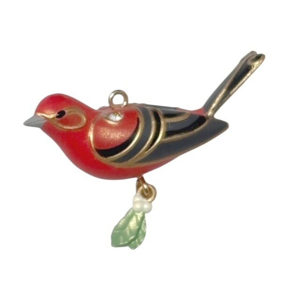 Hallmark Keepsake Red Tanager Bird Christmas Tree Ornament 2018 Mini